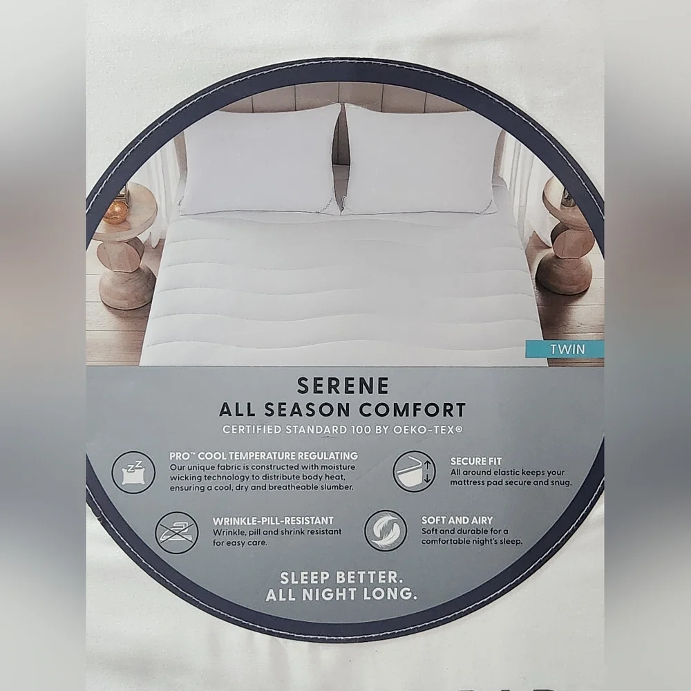 Koolaburra by UGG Serene all Season Comfort Twin Mattress Pad